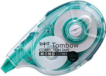 Tombow MONO YX Korrekturroller 4,2 mm x 16 m nachfüllbar, Grün Transparent Weiß