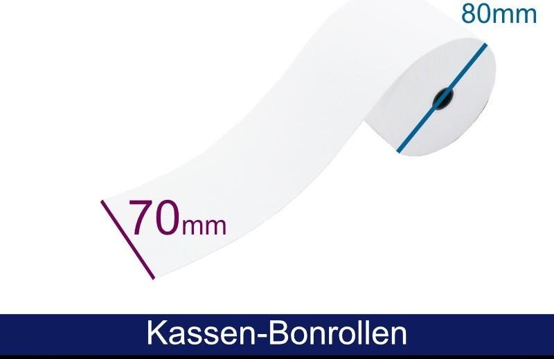 ARTDEV Kassenrolle - Normalpapier HF 69-70 80 12 (B/D/K), ca. 58m (ADN708012)