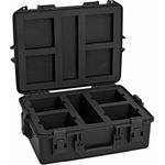 ROADINGER Kunststoffcase für 4x AKKU UP-4 QCL Spot QuickDMX MK2 schwarz 55x42,5x21 cm