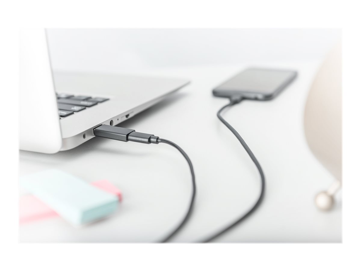 Digitus AK-300524-000-S USB-A auf USB-C Adapter USB 3.0 Schwarz