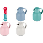 emsa Isolierkanne SAMBA, 1,0 Liter, pudergrün mit hochwertigem Glas-Isolierkolben, 100% dicht, robuste - 1 Stück (F4010200)