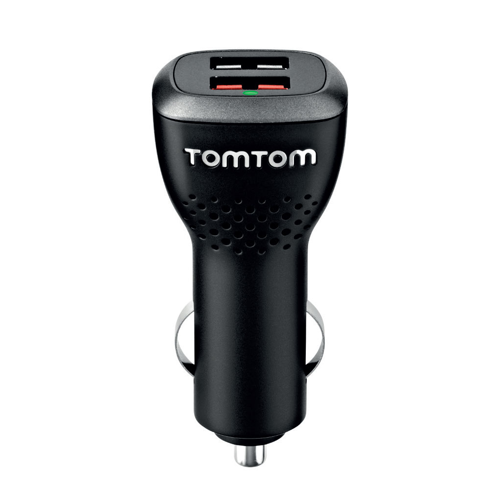 TomTom High-Speed Dual Charger Auto-Netzteil 2x USB 2,4 A Schwarz