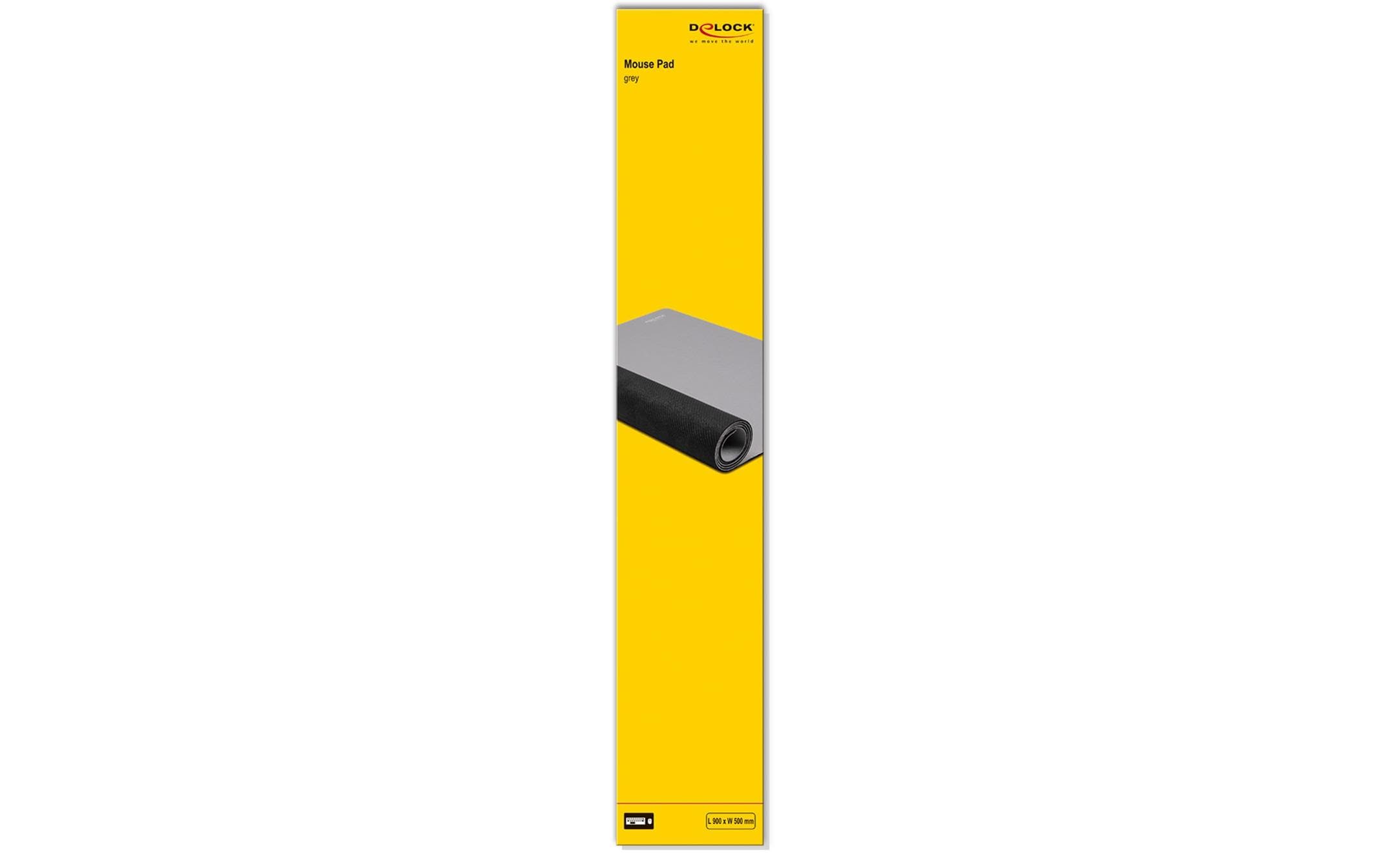 Delock Mauspad 900 x 500 x 2 mm Grau