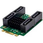 InLine Schnittstellenkarte M.2 Key B+M zu 4x SATA Stecker RAID HyperDuo (76660U)