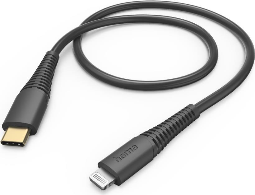 Hama Ladekabel, USB-C - Lightning, 1,5 m, Schwarz (00201602)