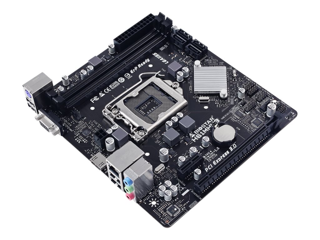 Biostar H61MHV3 Mainboard Micro ATX LGA1155 Intel H61 Grau