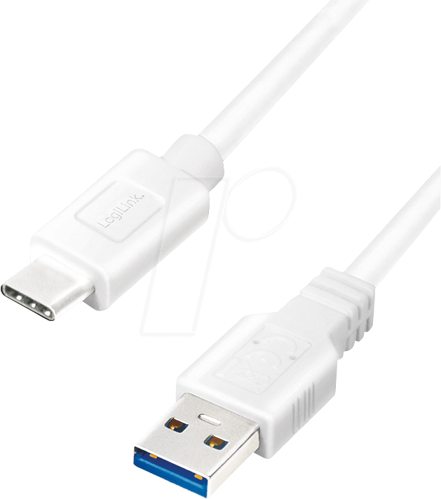 LogiLink USB-Kabel USB Typ A (M) bis USB-C (M) umkehrbar (CU0175)