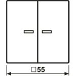 Jung HOME Taster 2fach BTA17102WW 1 (BTA17102WW)