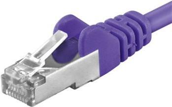 PremiumCord SP6ASFTP010V Netzwerkkabel Violett 1 m Cat6a S/FTP (S-STP) (sp6asftp010V)