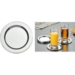 APS Untersetzer ROLLO, Edelstahl 18/8 hochglanzpoliert Durchmesser: 120 mm, Höhe: 25 mm, Rand eingerollt - 1 Stück (35912)