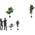 PAPERFLOW Kunstpflanze "Palme", Höhe: 1.600 mm Blätter: PEVA, Zweige: Kunststoff, Stamm: Kunststoff, - 1 Stück (PAPALM160)