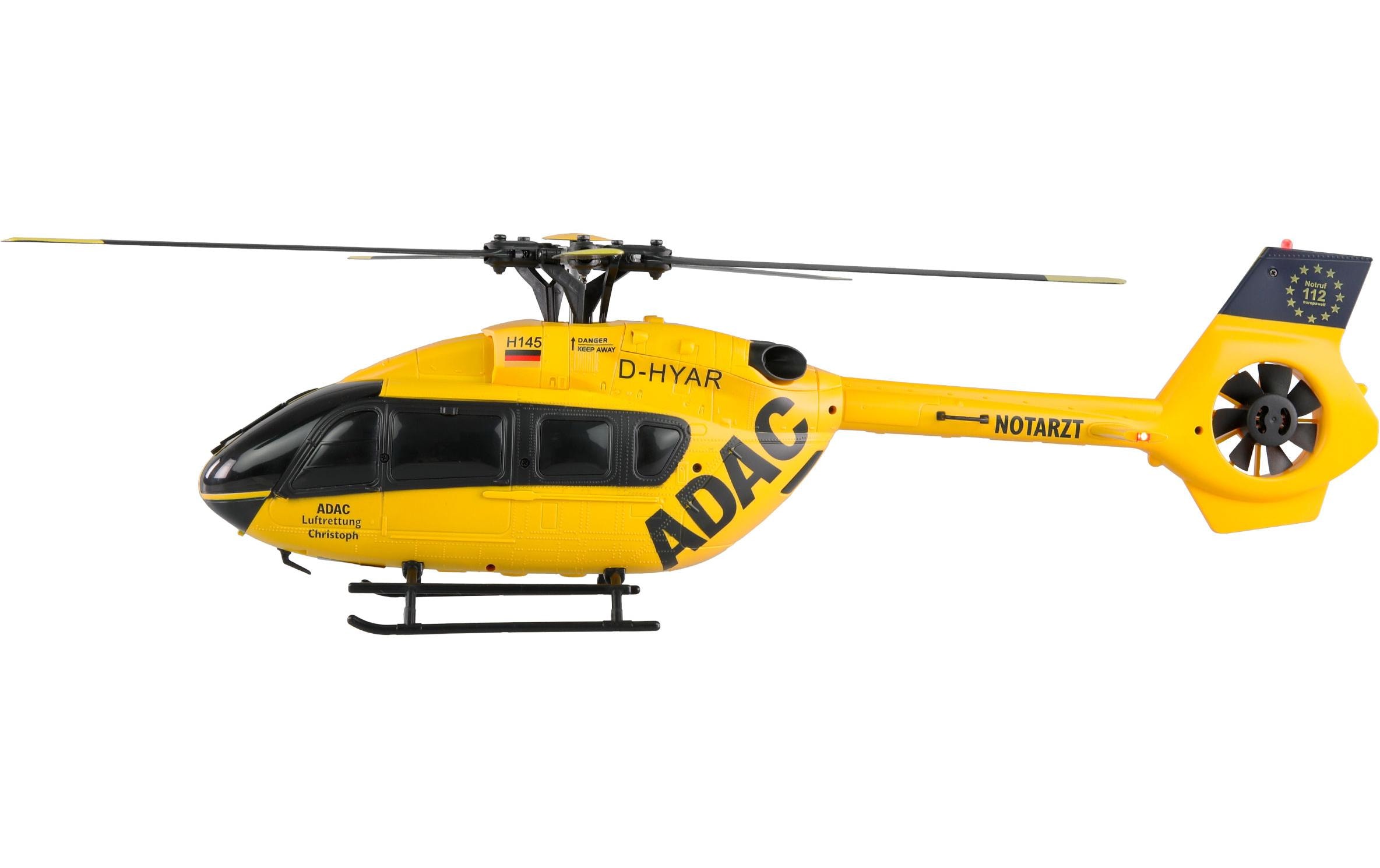 Amewi H145 Heli ADAC 6-Kanal RTF 6G 1200 mAh LiPo, Gelb