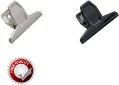 MAUL Briefklemmer aus Metall, Farbe: nickel, Breite: 75 mm Klemmweite: 20 mm - 1 Stück (21007-96)