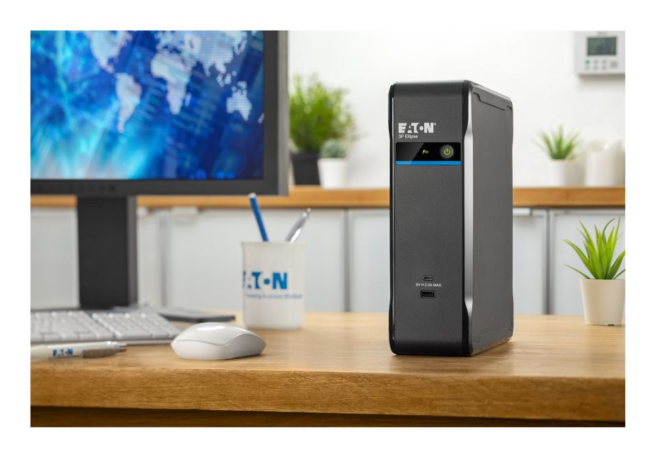 Eaton 3P Ellipse 900 USB DIN/IT USV 0,9 kVA 540 W Schwarz