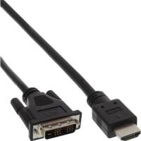 InLine® HDMI-DVI Adapterkabel, HDMI Stecker auf DVI 18+1 Stecker, 3m (17663E)