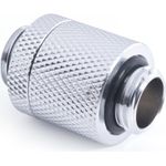 Alphacool ES D-Plug 20mm G1/4 AG auf G1/4 AG - Chrome (17585)