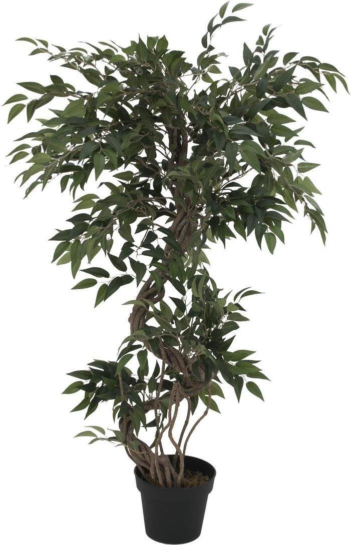 EUROPALMS Ficus Multi Spiralstamm, Kunstpflanze, 130cm (82806314)