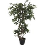 EUROPALMS Ficus Multi Spiralstamm, Kunstpflanze, 130cm (82806314)