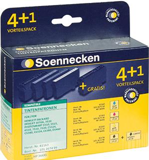 Soennecken Tintenpatrone 81163 wie HP 364XL 5 St./Pack. (81163)