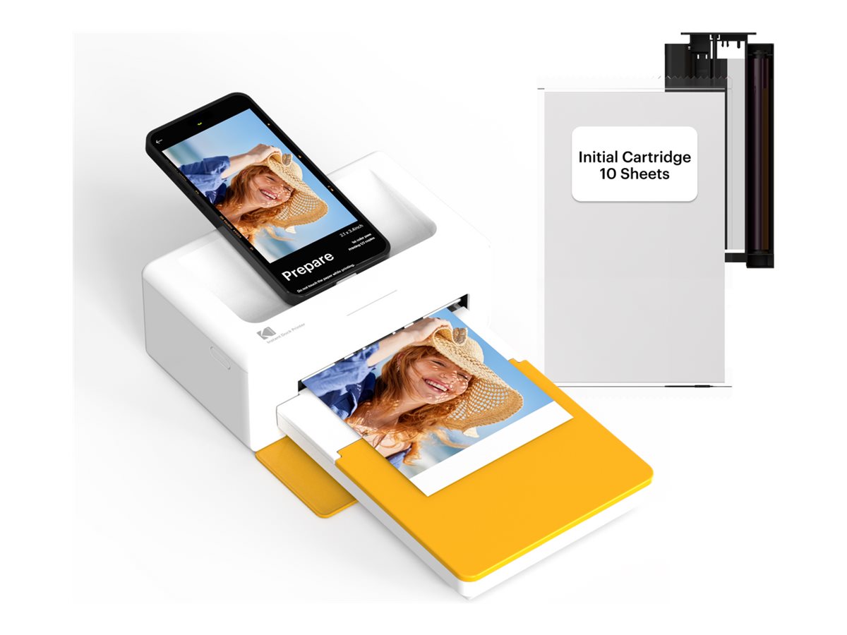 Kodak Dock Plus 4Pass Fotodrucker PD460Y 300 dpi Thermosublimation Weiß, Gelb