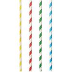 Papstar 87512 Einweg-Trinkhalm Gemischte Farben 100 Stück(e) (87512)