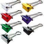 Mauly 214 Foldback-Klammer, farbig sortiert (B)19 mm Inhalt: 12 Stück, Klemmweite: 7 mm (21419-99)