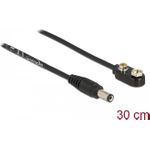 Delock Stromkabel Gleichstromstecker 5,5 x 2,1 mm (M) bis 9-V-Batterieanschluss 2 A (86697)