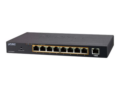 Planet GSD-908HP 8-Port PoE+ Gigabit Switch 120 W Schwarz