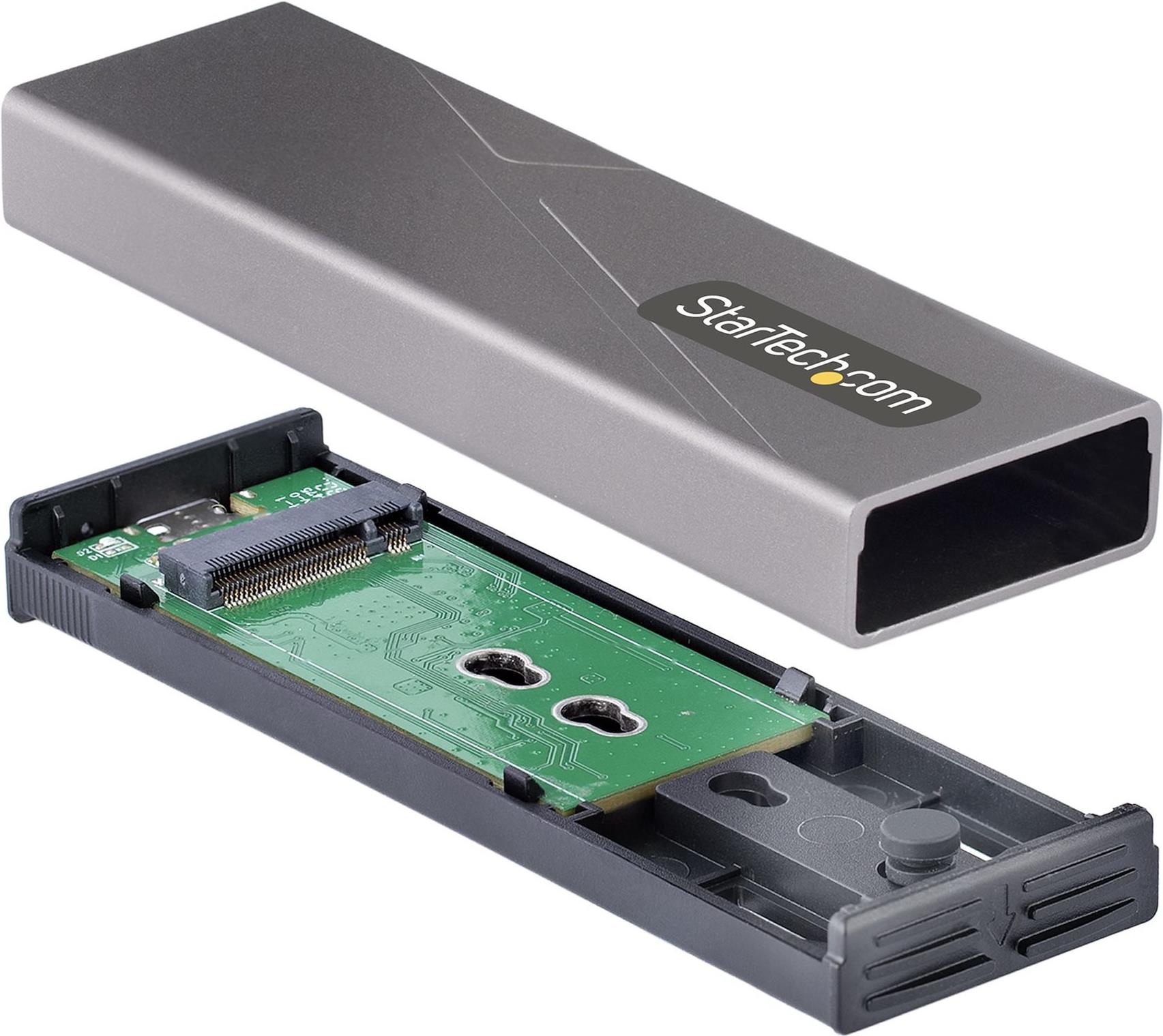 StarTech.com USB-C M.2 Externes Gehäuse für NVMe und SATA M.2 10Gbit/s Space-grau