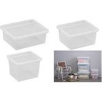 plast team Aufbewahrungsbox BASIC BOX, 3,5 Liter Box und Deckel, Farbe: transparent, Material: PPR, - 1 Stück (22930800)