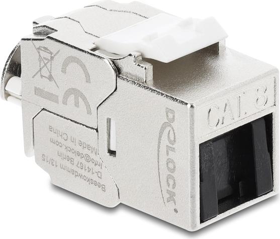 Delock Keystone Modul RJ45 Buchse zu LSA Cat.8.1 geschirmt mit (90795)