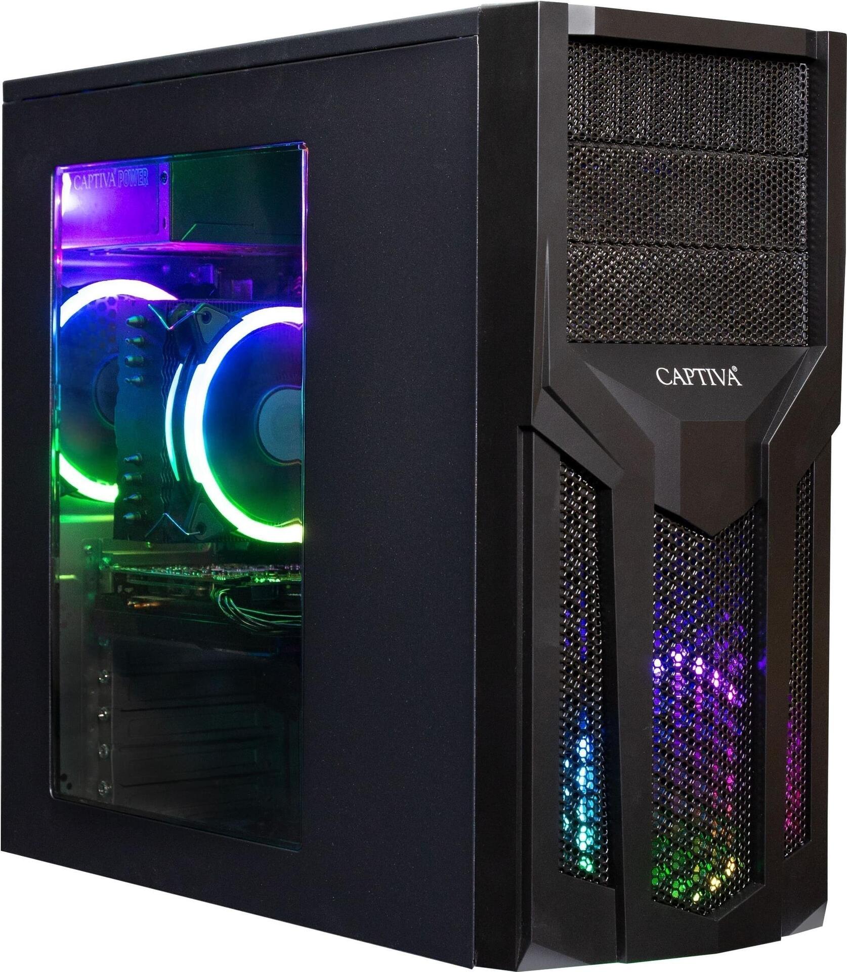 Captiva I67-586 PC DDR4-SDRAM i5-12400F Tower Intel® Core™ i5 16 GB 500 GB SSD Windows 11 Home Schwarz (67586)