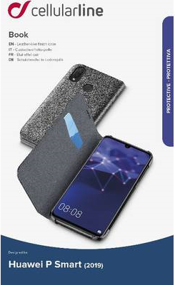 Cellularline BOOKPSMART19K Booklet Passend für: Huawei P Smart Schwarz (60264)