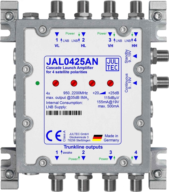 Jultec Sat-JAL0425ANKaskadenstartverstärker inkl. Netzteil (JAL0425AN)