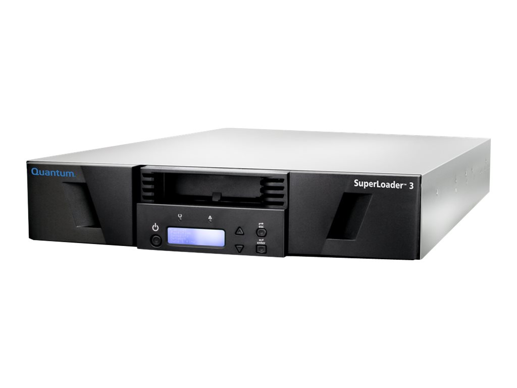 Quantum SuperLoader 3 LTO-9 16 Slots 288 TB SAS Rackmount Schwarz