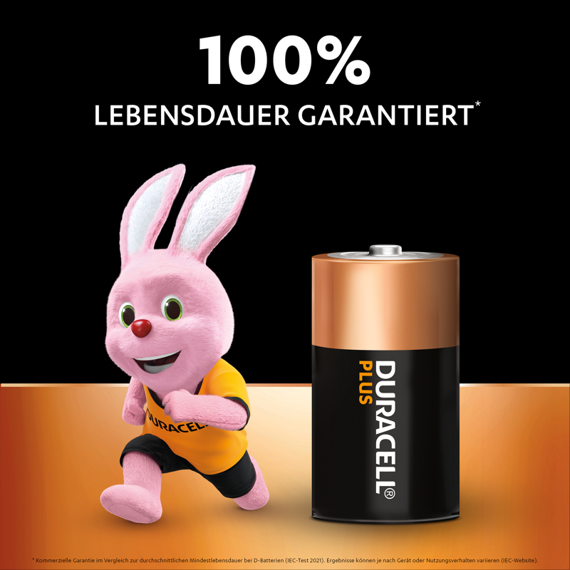 Duracell Plus Mono (D) Batterien 4er-Pack MN1300/LR20 1,5 V