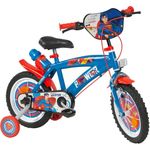 TOIMSA Kinderfahrrad 14 Zoll Superman TOI14912 mit Stützrädern Blau/Rot (TOI14912)