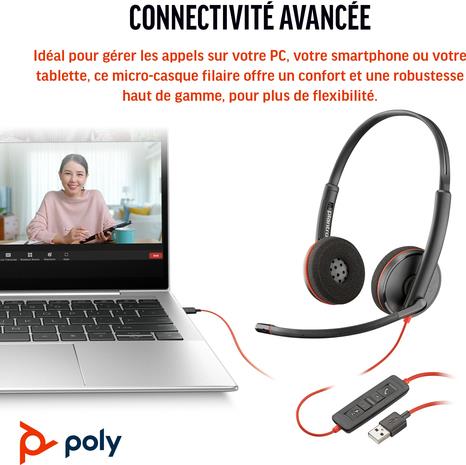 HP Poly Blackwire 3220 Blackwire 3200 Series 8X228A6