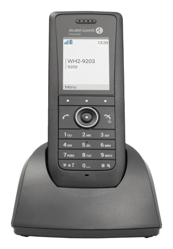 Alcatel-Lucent 8158s WLAN Schnurloses IP-Mobilteil mit Akku und Gürtelclip 2" LCD Schwarz