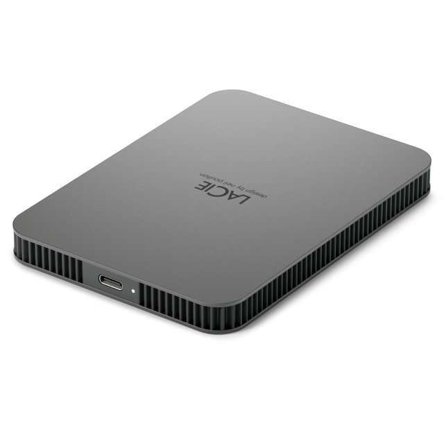 LaCie Mobile Drive Secure Externe Festplatte 2 TB USB-C Space-grau