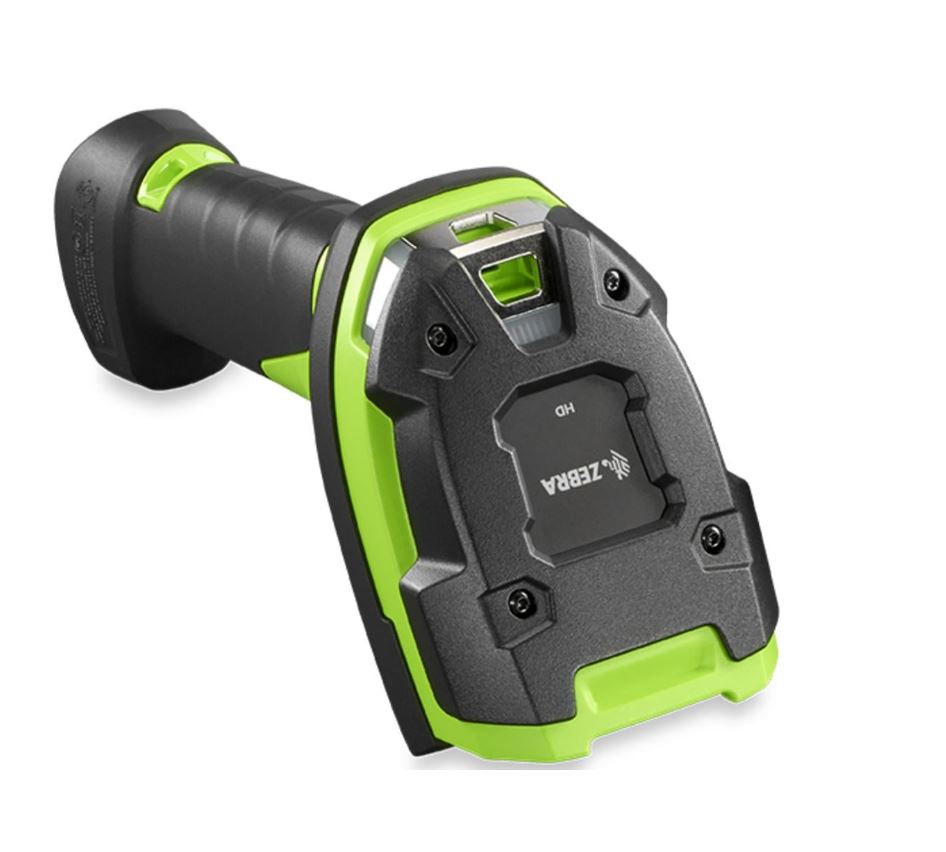 Zebra DS3608-SR 2D Handscanner SR Imager Multi-IF Kit USB schwarz grün IP67
