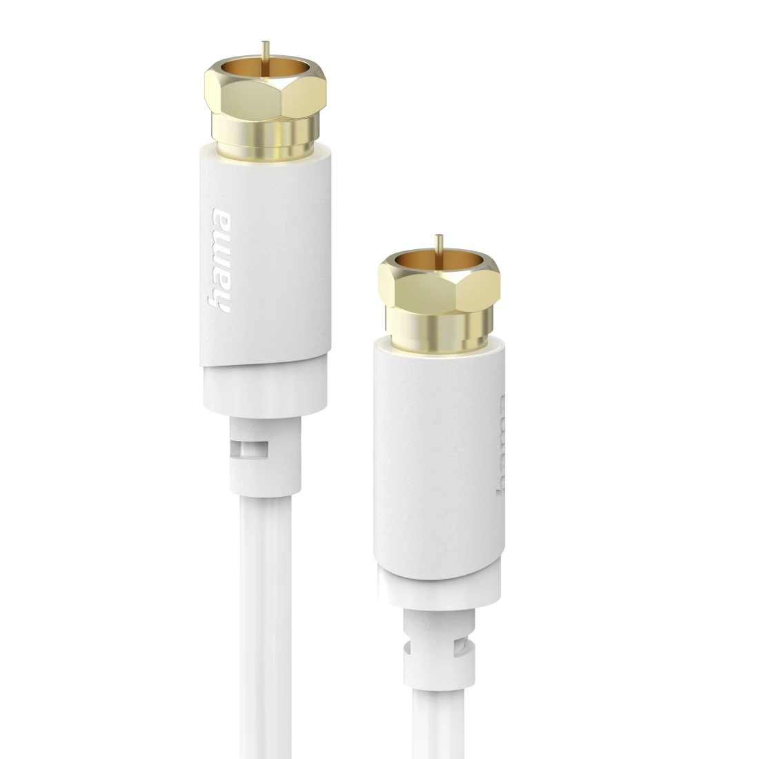 Hama Koaxialkabel F-Stecker 75 Ohm 120 dB 3 m Weiß