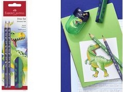 FABER-CASTELL Dino Bleistift-Set HB blau, 1 Set (111517)