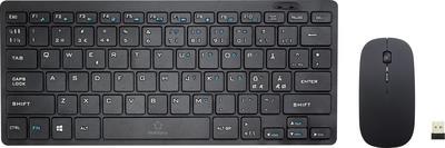 Renkforce RF-KMC-410 Kabellos Tastatur, Maus-Set Deutsch, QWERTZ Black (RF-4509132)