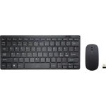 Renkforce RF-KMC-410 Kabellos Tastatur, Maus-Set Deutsch, QWERTZ Black (RF-4509132)