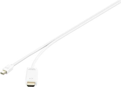 Renkforce RF-3697532 Videokabel-Adapter 0,5 m Mini DisplayPort HDMI Weiß (RF-3697532)