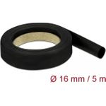 Delock Schrumpfschlauch 5 m x 16 mm schwarz (18940)