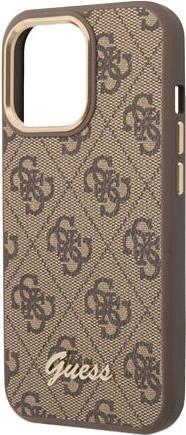 GUESS Hard Cover 4G Metal Brown, for iPhone 14 Pro, GUHCP14LHG4SHW (GUHCP14LHG4SHW)