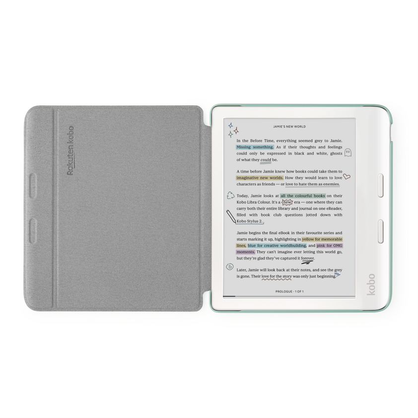Kobo Libra SleepCover Flip-Hülle für eBook-Reader 7" Gartengrün
