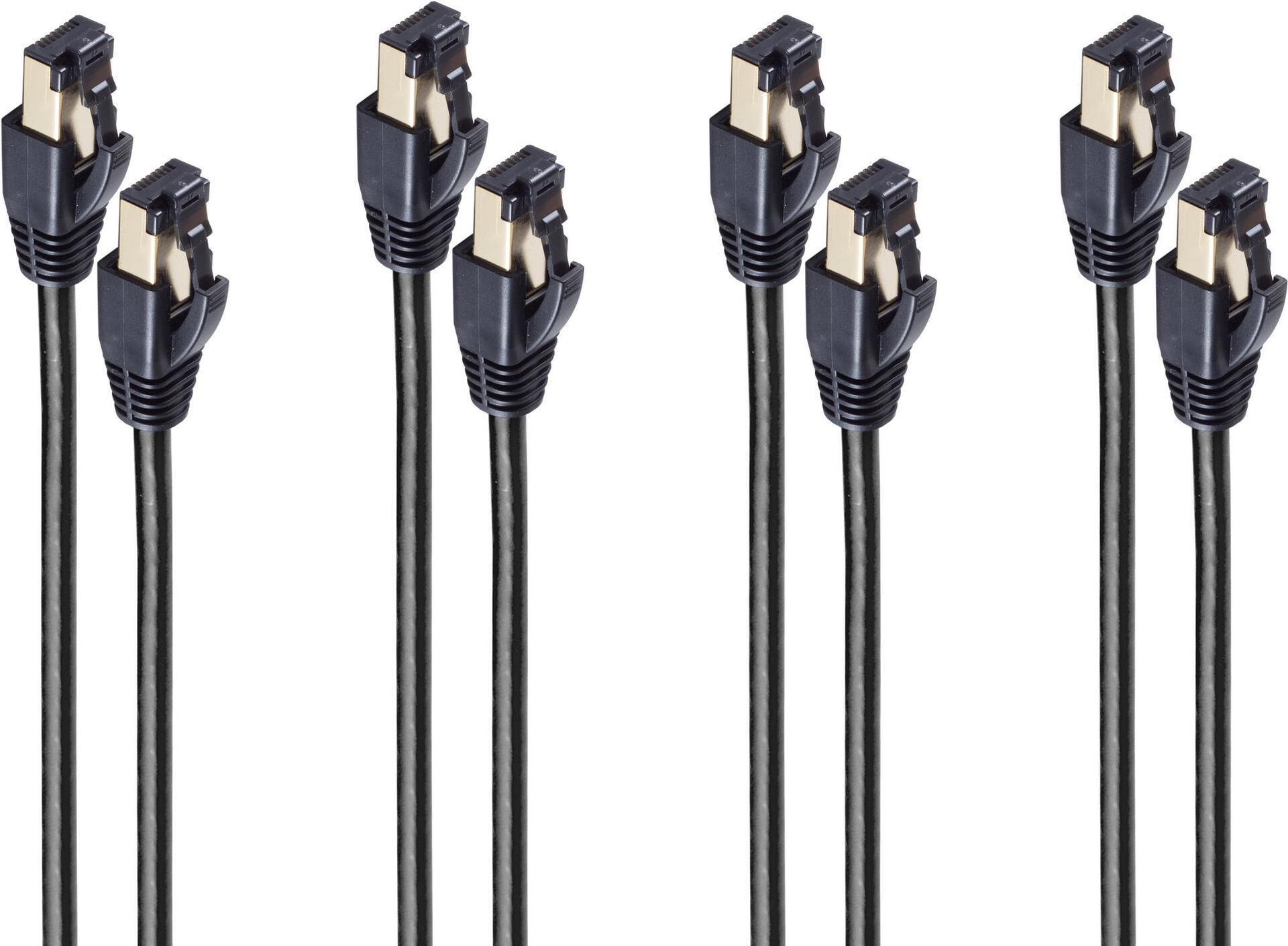 shiverpeaks BS08-41015-4 Netzwerkkabel Schwarz 0,5 m Cat8.1 F/FTP (FFTP) (BS08-41015-4)